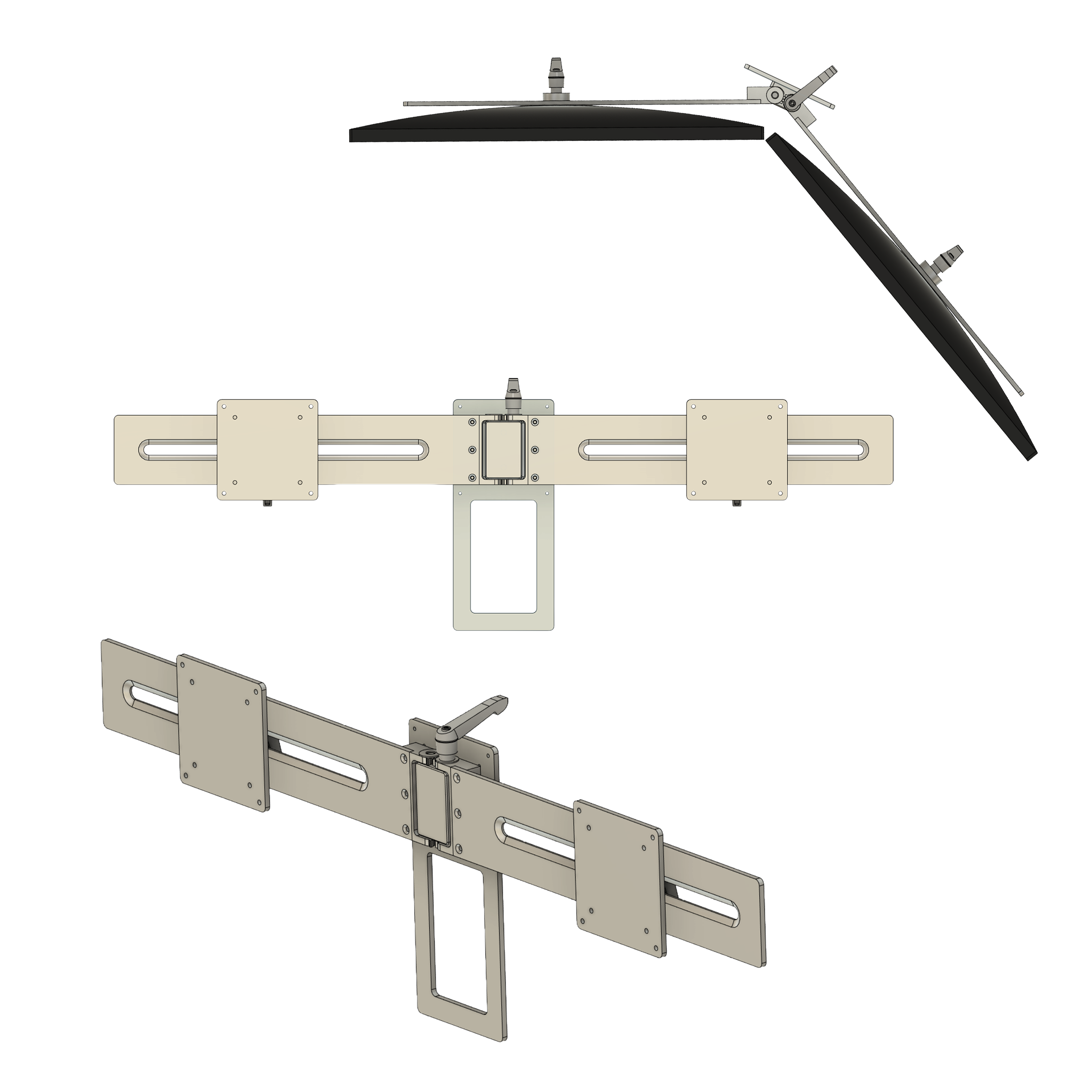 EW-Twin – Ergonomische Doppelmonitorhalterung – Bild 4